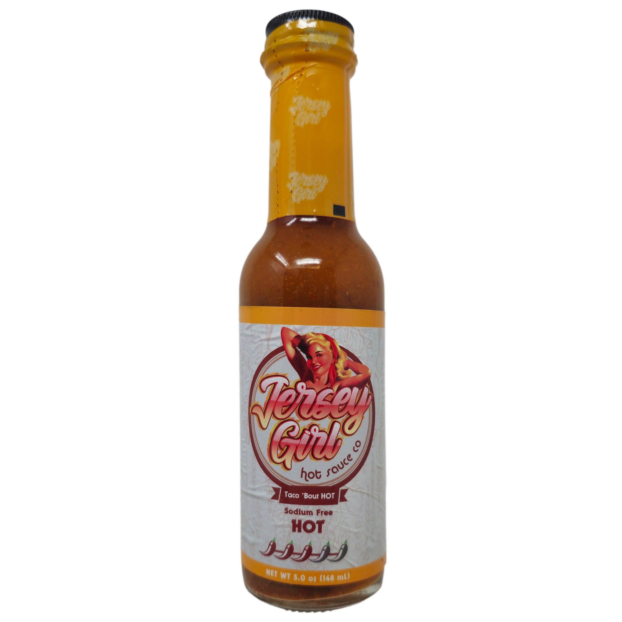 Jersey Girl Taco 'Bout Hot Sauce Sodium Free - 5oz